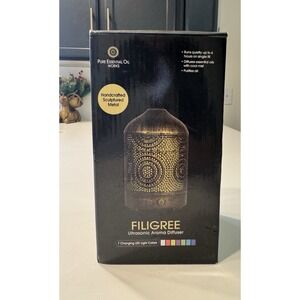 Pure Essential Oil Works Filigree Ultrasonic Oil Diffuser Aromatherapy Diffuser